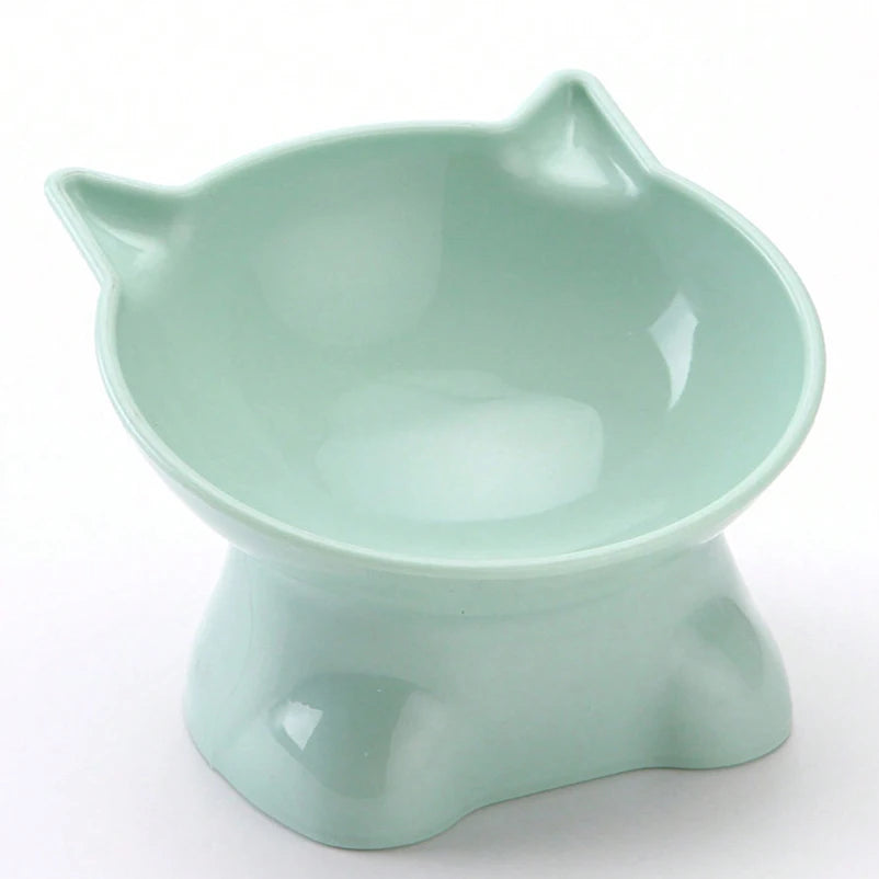 Hot-selling Nordic style pet bowl cervical vertebra protection cat bowl anti-tip plastic inclined mouth cat bowl pet supplies