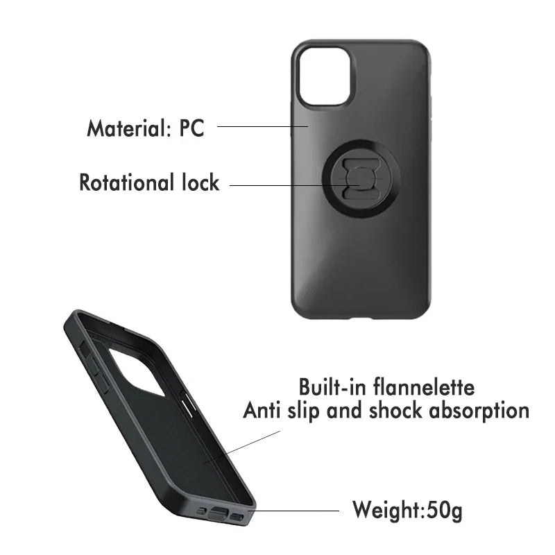 Mobile Phone Protection Case Motorcycle Phone Bracket QuickMounting Adapter Riding Smart Quakeproof Shell Compatible SP TPSFR