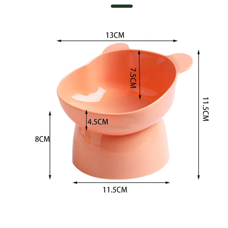 Pet Food Bowl Tilt High Bottom Neck Protector Antichoking Dog and Cat Water Bowl Antidumping Dog Feeding Supplies