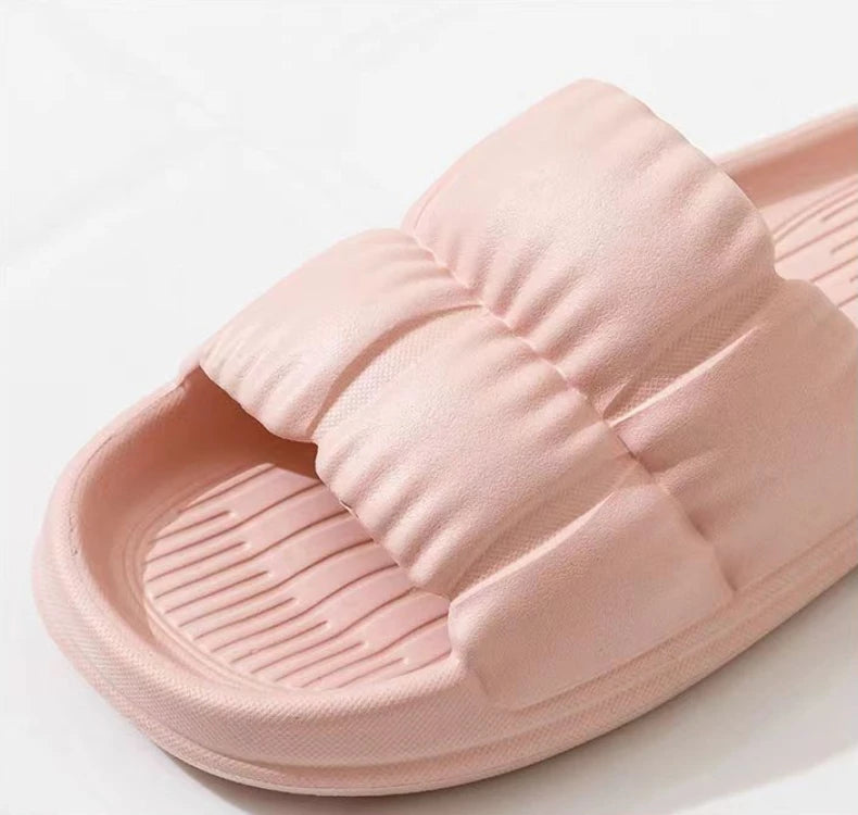 2024 Men Women Soft Sole Cloud Slippers Thick Platform Indoor Outdoor Beach Sandals Summer EVA Non Slip Flip Flops