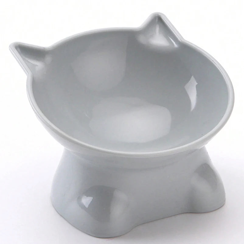 Hot-selling Nordic style pet bowl cervical vertebra protection cat bowl anti-tip plastic inclined mouth cat bowl pet supplies