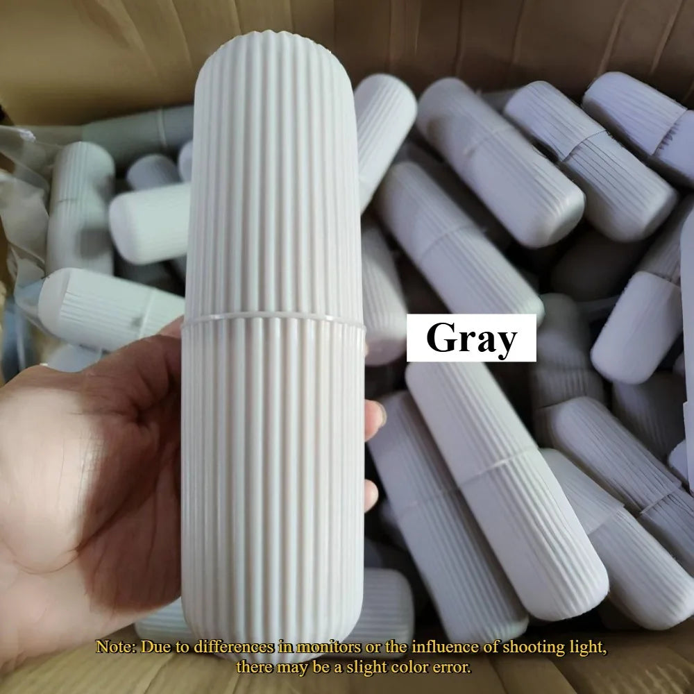 1pc Portable Toothbrush Cup Bathroom Toothpaste Holder Storage Case Box Organizer Travel Toiletries Storage Cup New Creative