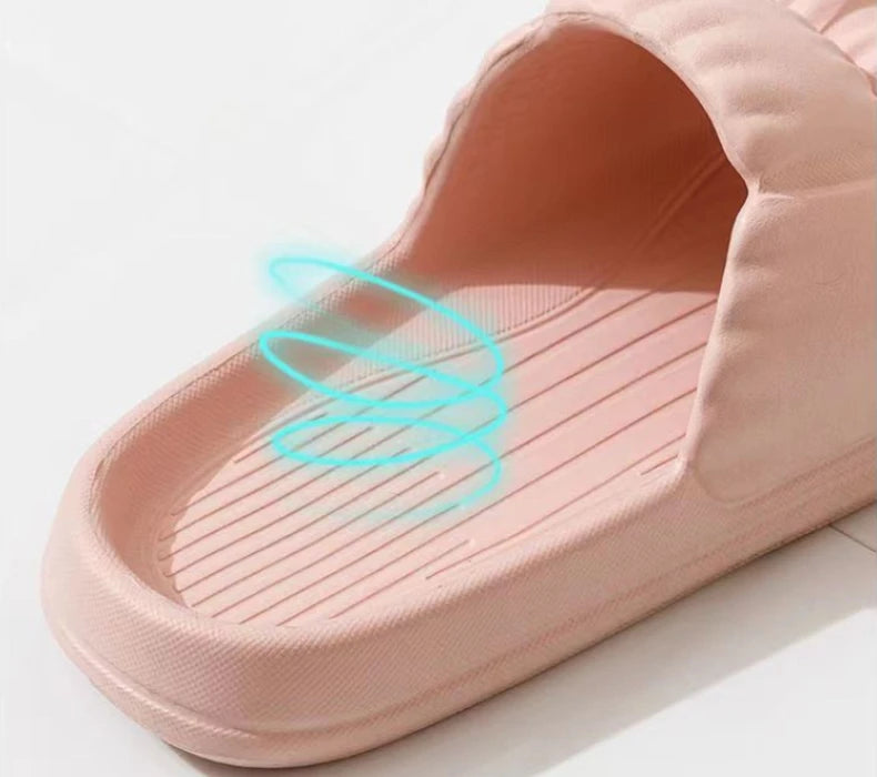 2024 Men Women Soft Sole Cloud Slippers Thick Platform Indoor Outdoor Beach Sandals Summer EVA Non Slip Flip Flops