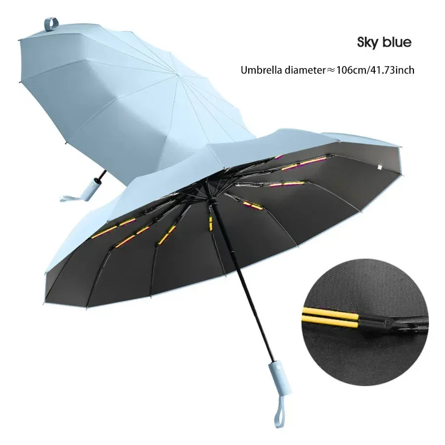 Reinforced 24-Bone Umbrella, Durable Wind-resistant Umbrella, Anti-UV Sunscreen Umbrella