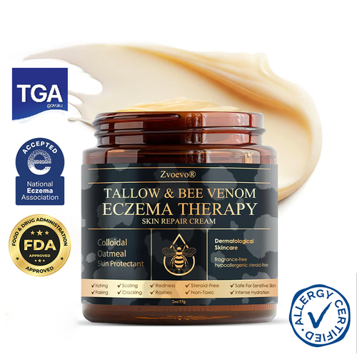 🏆❤️𝗚𝘂𝗮𝗿𝗮𝗻𝘁𝗲𝗲𝗱 𝗻𝗼 𝗿𝗲𝗰𝘂𝗿𝗿𝗲𝗻𝗰𝗲🌿Zvoevo® Tallow Bee Venom Skin Restoration Cream🐝Made in Australia🇦🇺