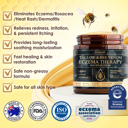 🏆❤️𝗚𝘂𝗮𝗿𝗮𝗻𝘁𝗲𝗲𝗱 𝗻𝗼 𝗿𝗲𝗰𝘂𝗿𝗿𝗲𝗻𝗰𝗲🌿Zvoevo® Tallow Bee Venom Skin Restoration Cream🐝Made in Australia🇦🇺
