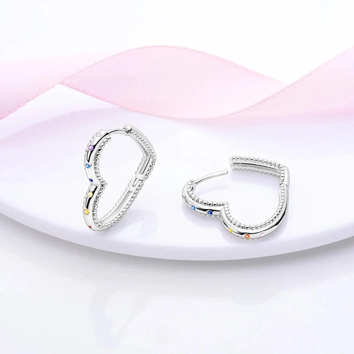 MULA 1PC Hoop Earrings Silver Plated Women Fashion Jewelry Gift For Party Anniversary