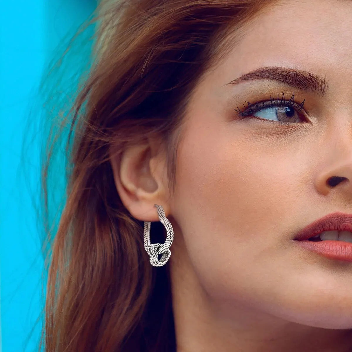 MULA 1PC Hoop Earrings Silver Plated Women Fashion Jewelry Gift For Party Anniversary