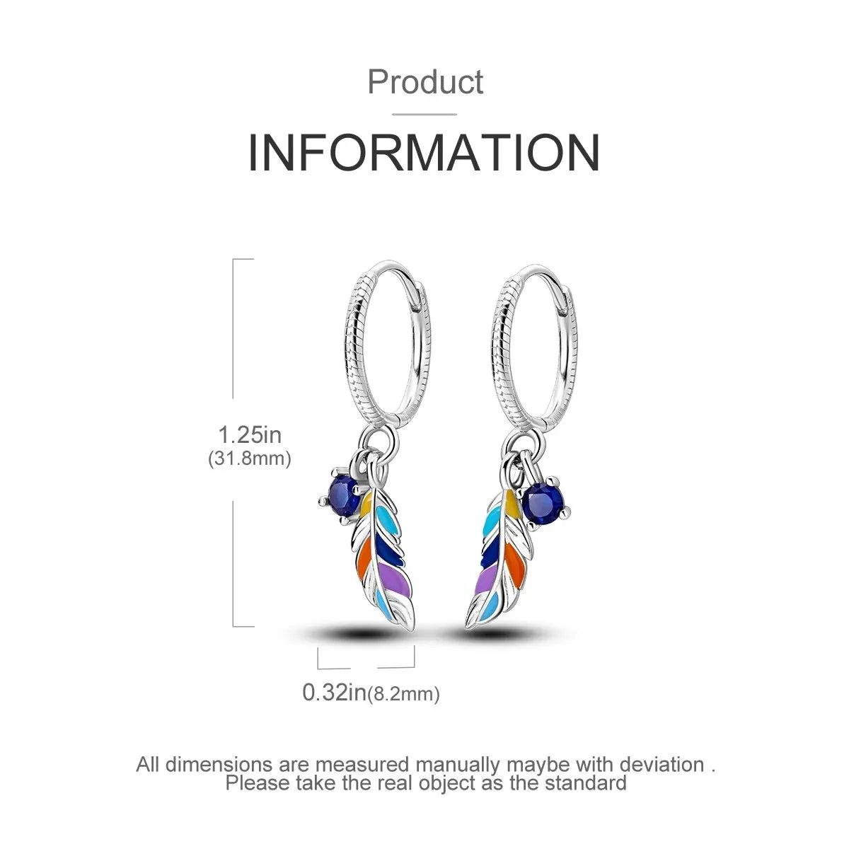 MULA 1PC Hoop Earrings Silver Plated Women Fashion Jewelry Gift For Party Anniversary