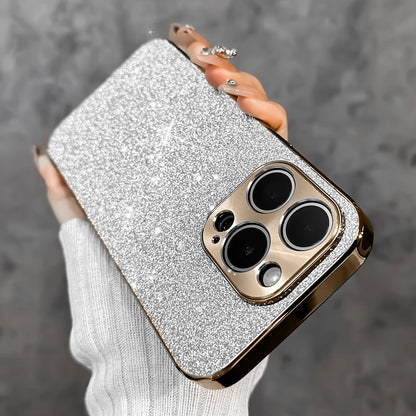 Luxury Women 's funda iphone15 Glitter Bling Soft Phone Case For iPhone 15 14 13 12 Pro Max Back mobile Cover Shell Funda Coque
