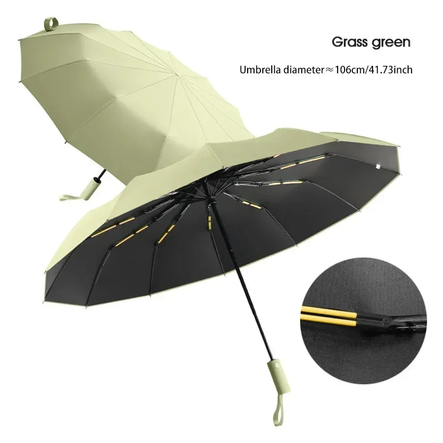 Reinforced 24-Bone Umbrella,  Durable Wind-resistant Umbrella, Anti-UV Sunscreen Umbrella