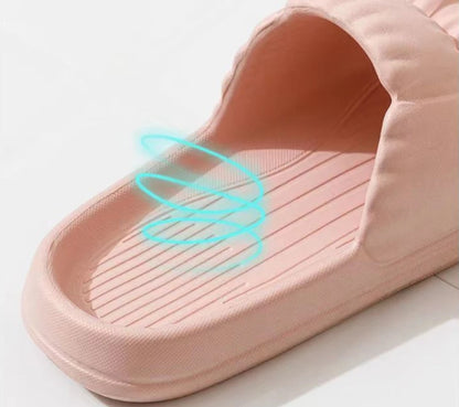 2024 Men Women Soft Sole Cloud Slippers Thick Platform Indoor Outdoor Beach Sandals Summer EVA Non Slip Flip Flops