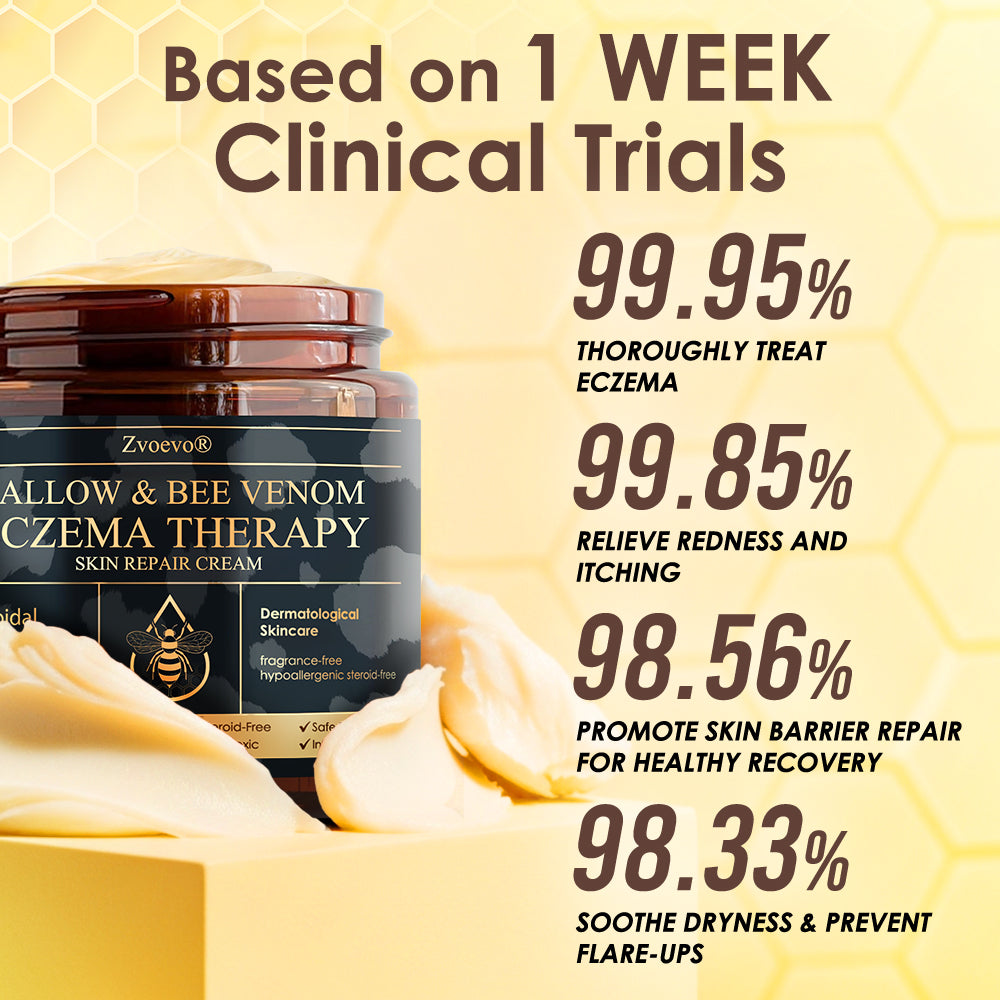 🏆❤️𝗚𝘂𝗮𝗿𝗮𝗻𝘁𝗲𝗲𝗱 𝗻𝗼 𝗿𝗲𝗰𝘂𝗿𝗿𝗲𝗻𝗰𝗲🌿Zvoevo® Tallow Bee Venom Skin Restoration Cream🐝Made in Australia🇦🇺