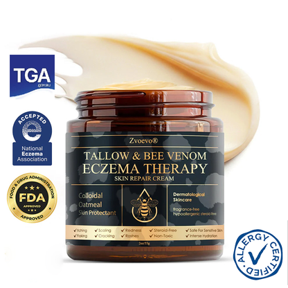 🏆❤️𝗚𝘂𝗮𝗿𝗮𝗻𝘁𝗲𝗲𝗱 𝗻𝗼 𝗿𝗲𝗰𝘂𝗿𝗿𝗲𝗻𝗰𝗲🌿Zvoevo® Tallow Bee Venom Skin Restoration Cream🐝Made in Australia🇦🇺